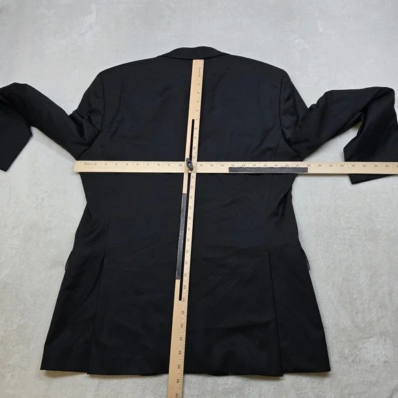 BOSS HUGO Wool Blazer Jacket Mens 38R Black Super 100‎ Suit Jacket Coat